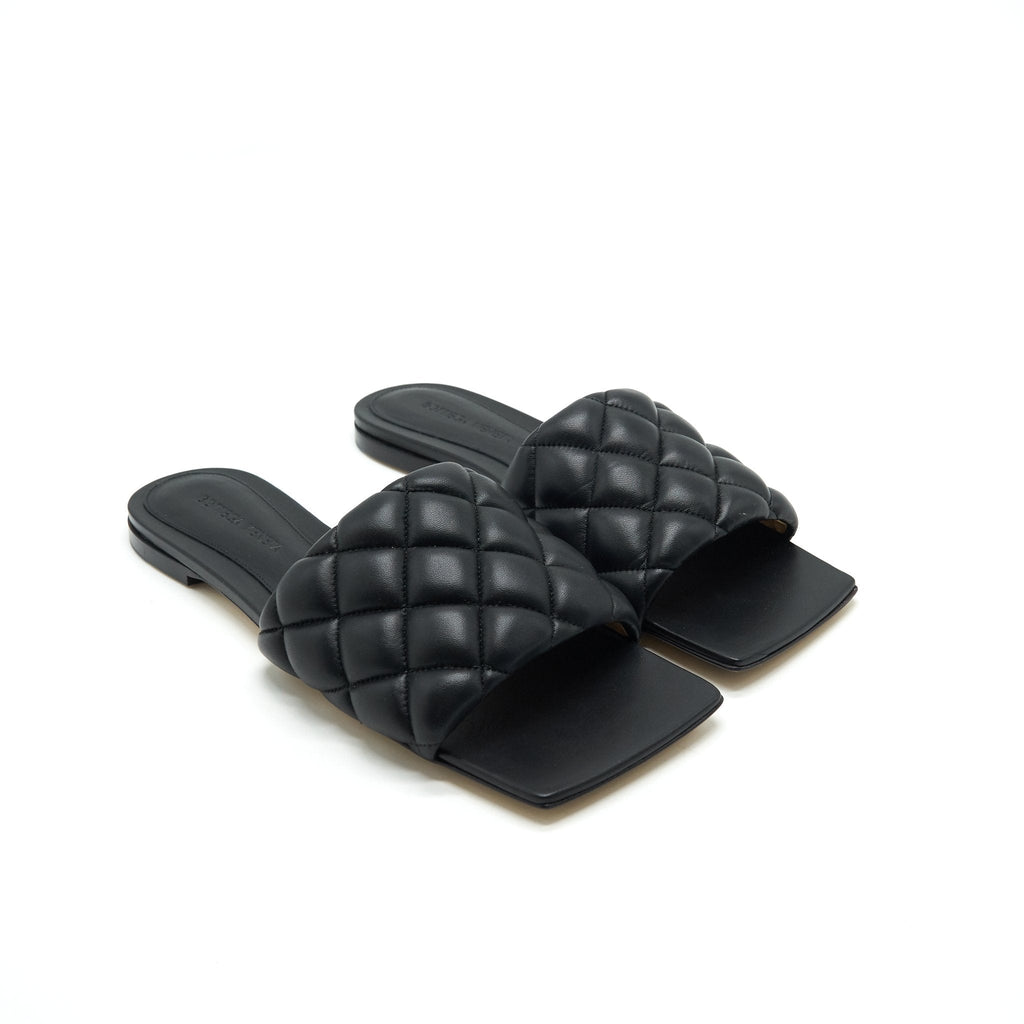 BOTTEGA VENETA PADDED SANDALS BLACK