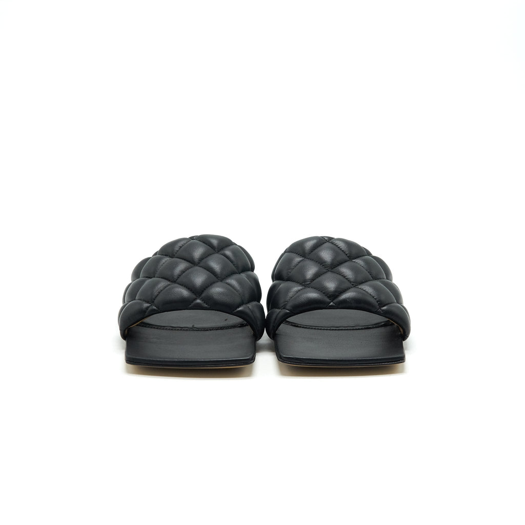 BOTTEGA VENETA PADDED SANDALS BLACK