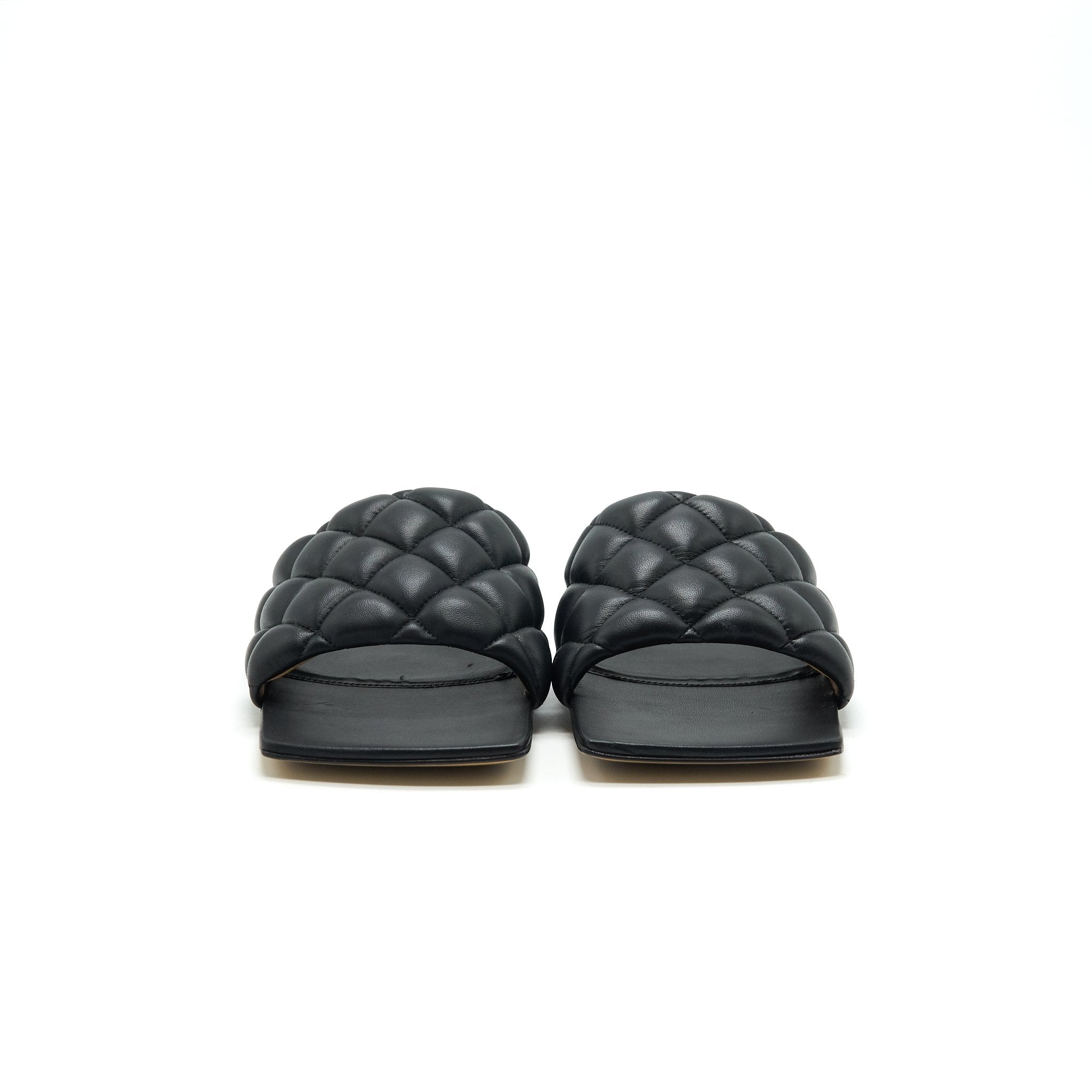 BOTTEGA VENETA PADDED SANDALS BLACK