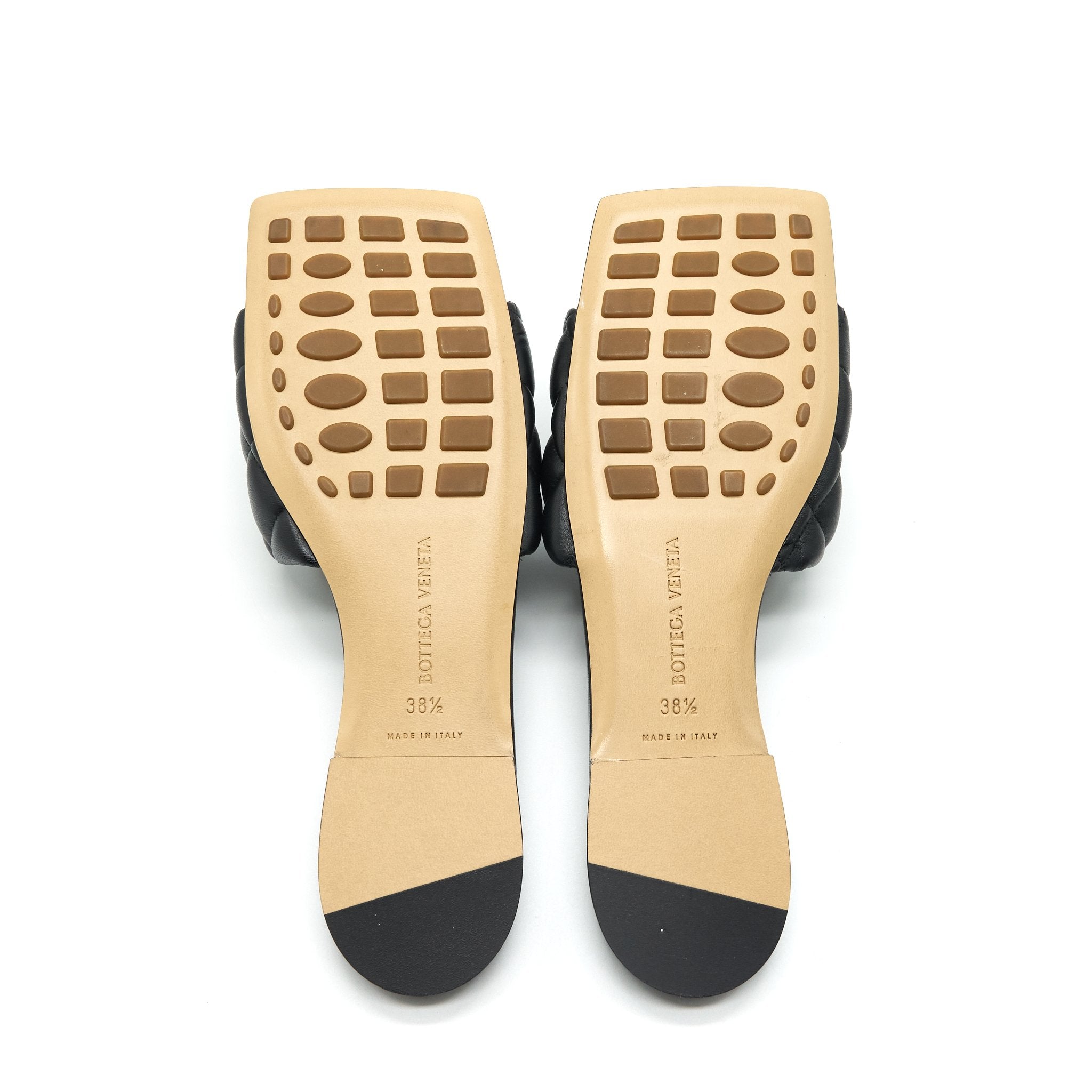 BOTTEGA VENETA PADDED SANDALS BLACK