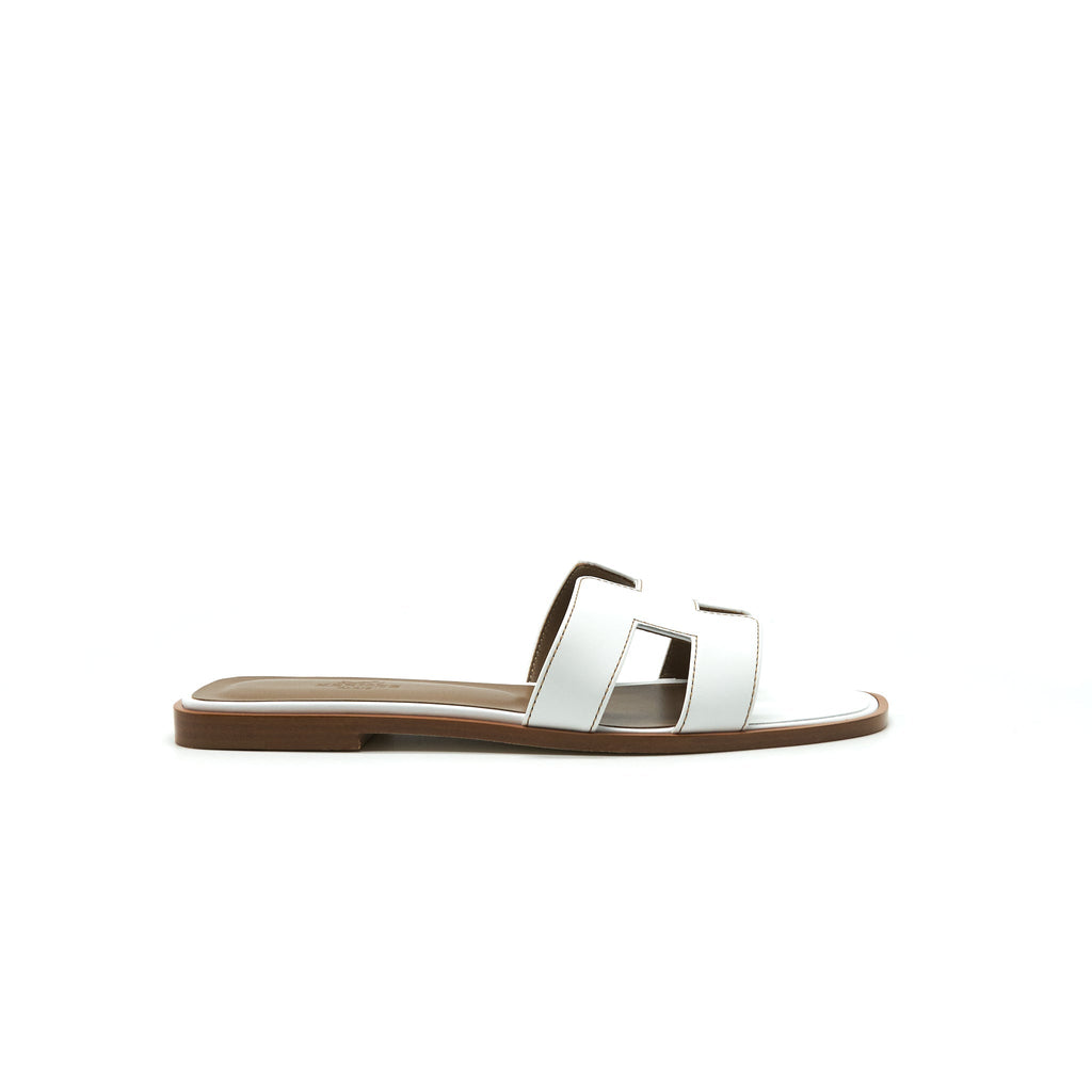 HERMES ORAN SANDALS BLANC