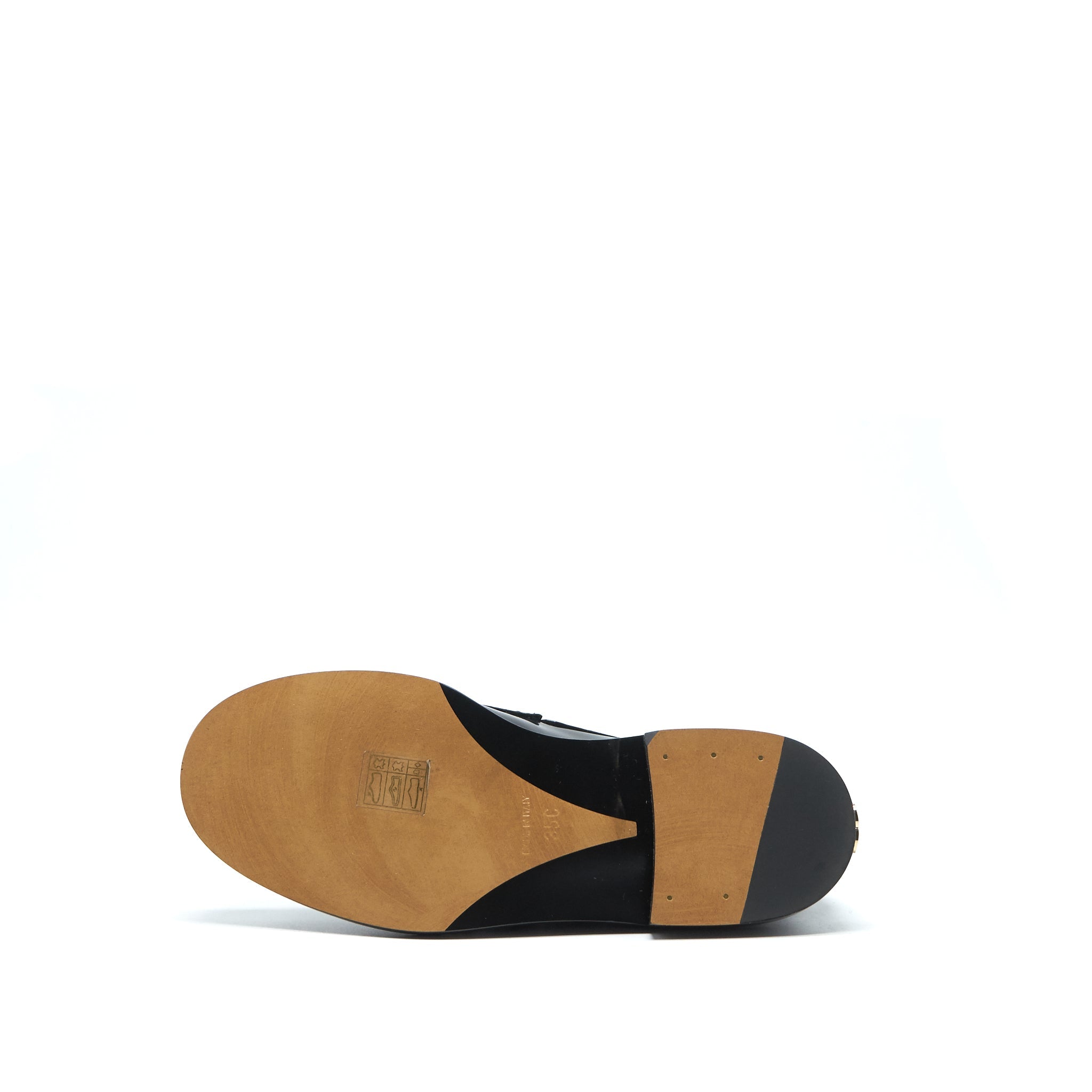 CHANEL LOAFER PATENT LEATHER BLACK LGHW