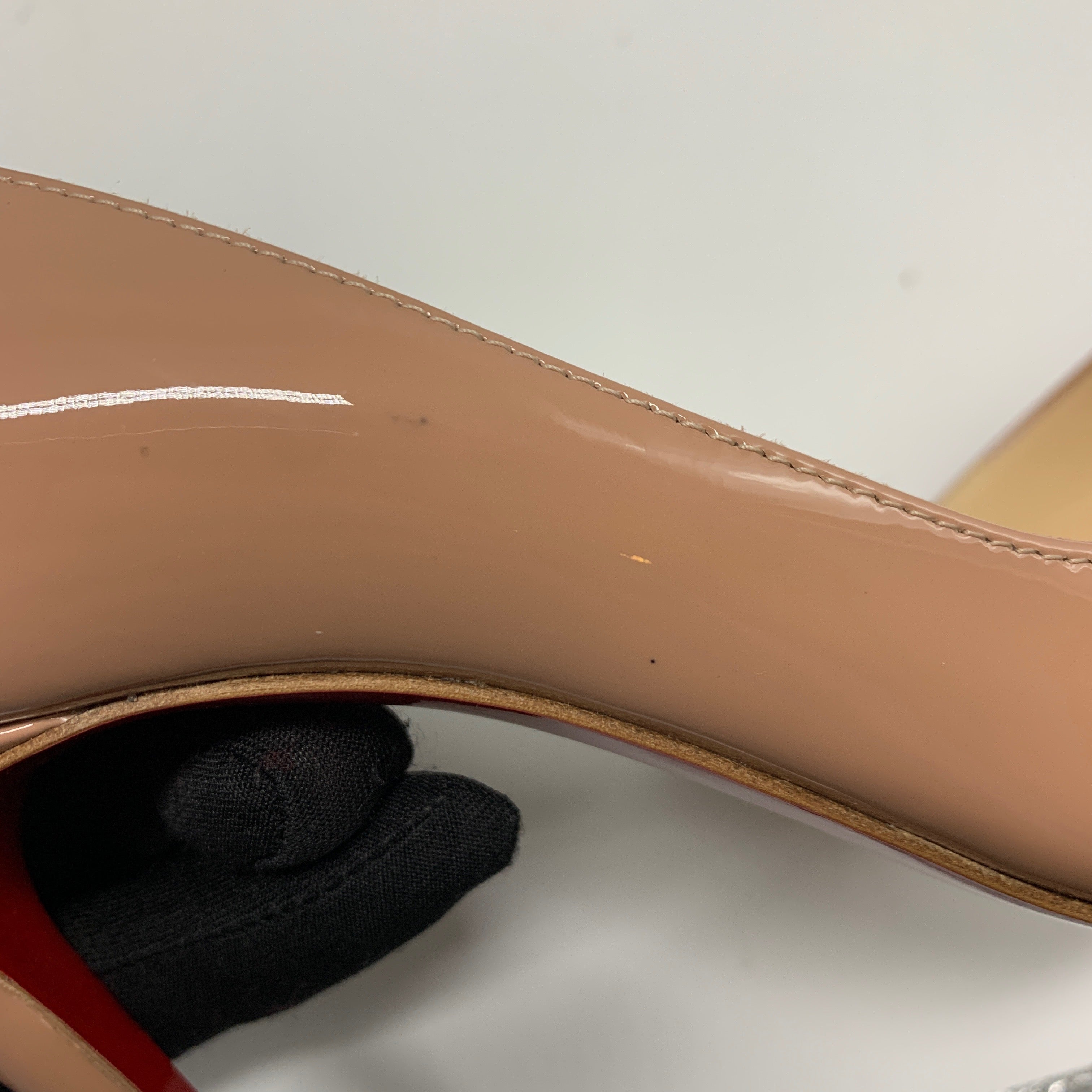CHRISTIAN LOUBOUTIN IRIZA NUDE PATENT