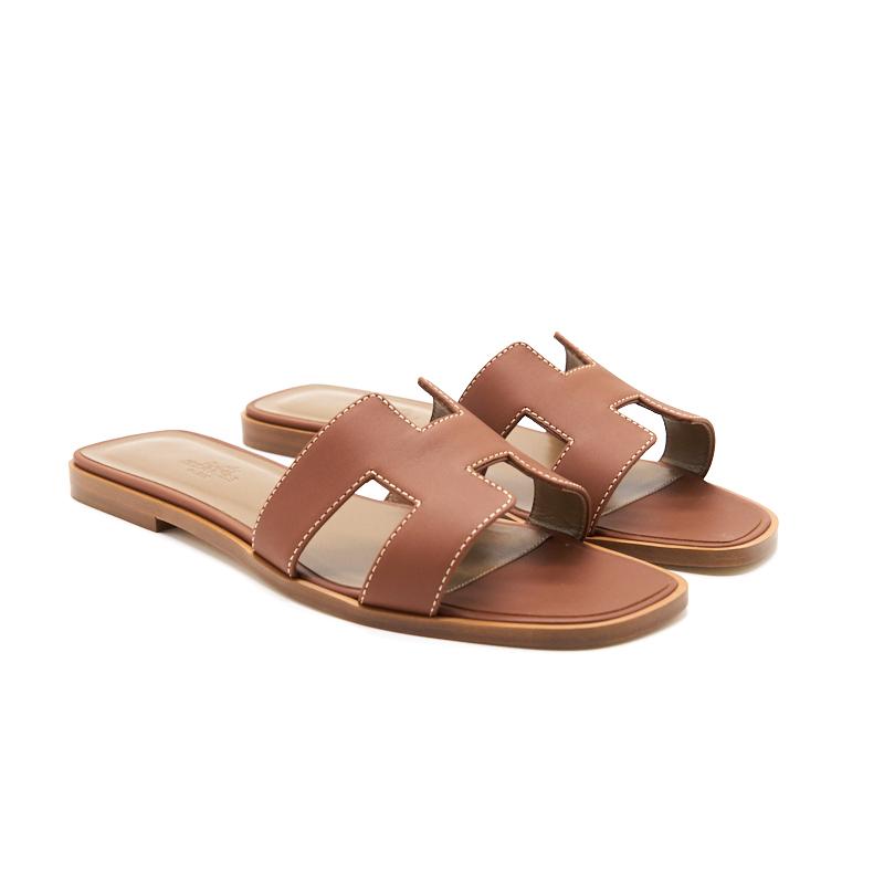 HERMES ORAN SANDAL GOLD