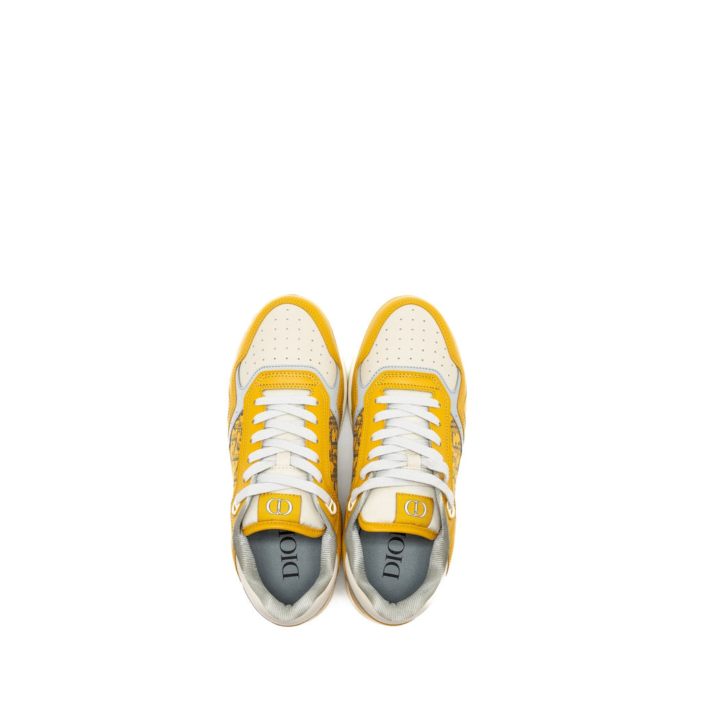 DIOR HOMME B27 LOW-TOP SNEAKERS LEATHER YELLOW/MULTICOLOUR