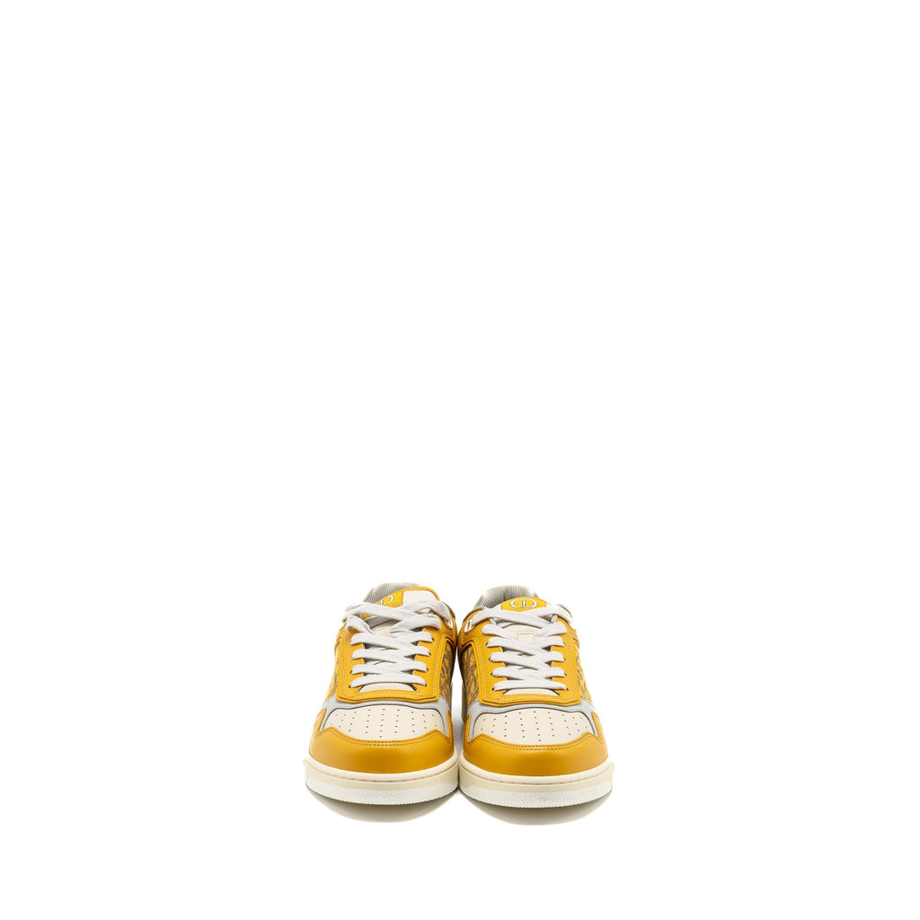 DIOR HOMME B27 LOW-TOP SNEAKERS LEATHER YELLOW/MULTICOLOUR