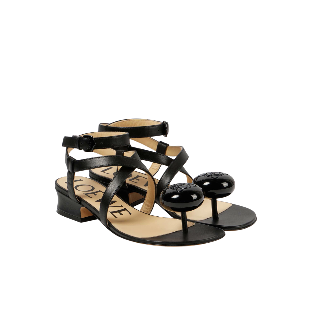 LOEWE PAULA'S IBIZA CALLE PEBBLE 25 SANDALS
