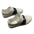Valentino Garavani Amphibia Sneaker Rubberized Calfskin - Navy/White