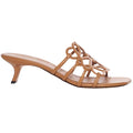 Loewe Petal Anagram Slide Soft Calfskin Dark - Burgundy