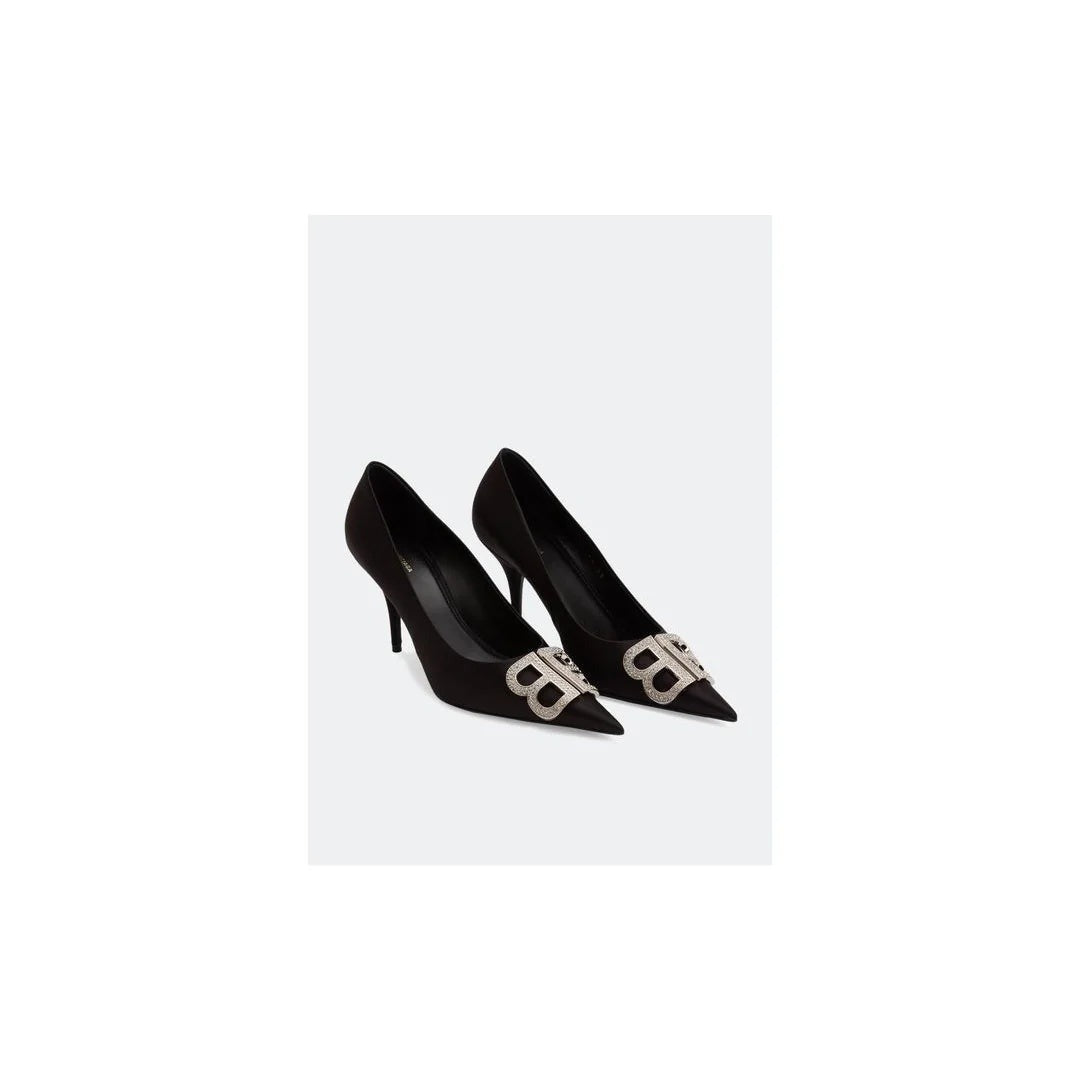Balenciaga BB Square Knife Pointed Toe Pump - Black