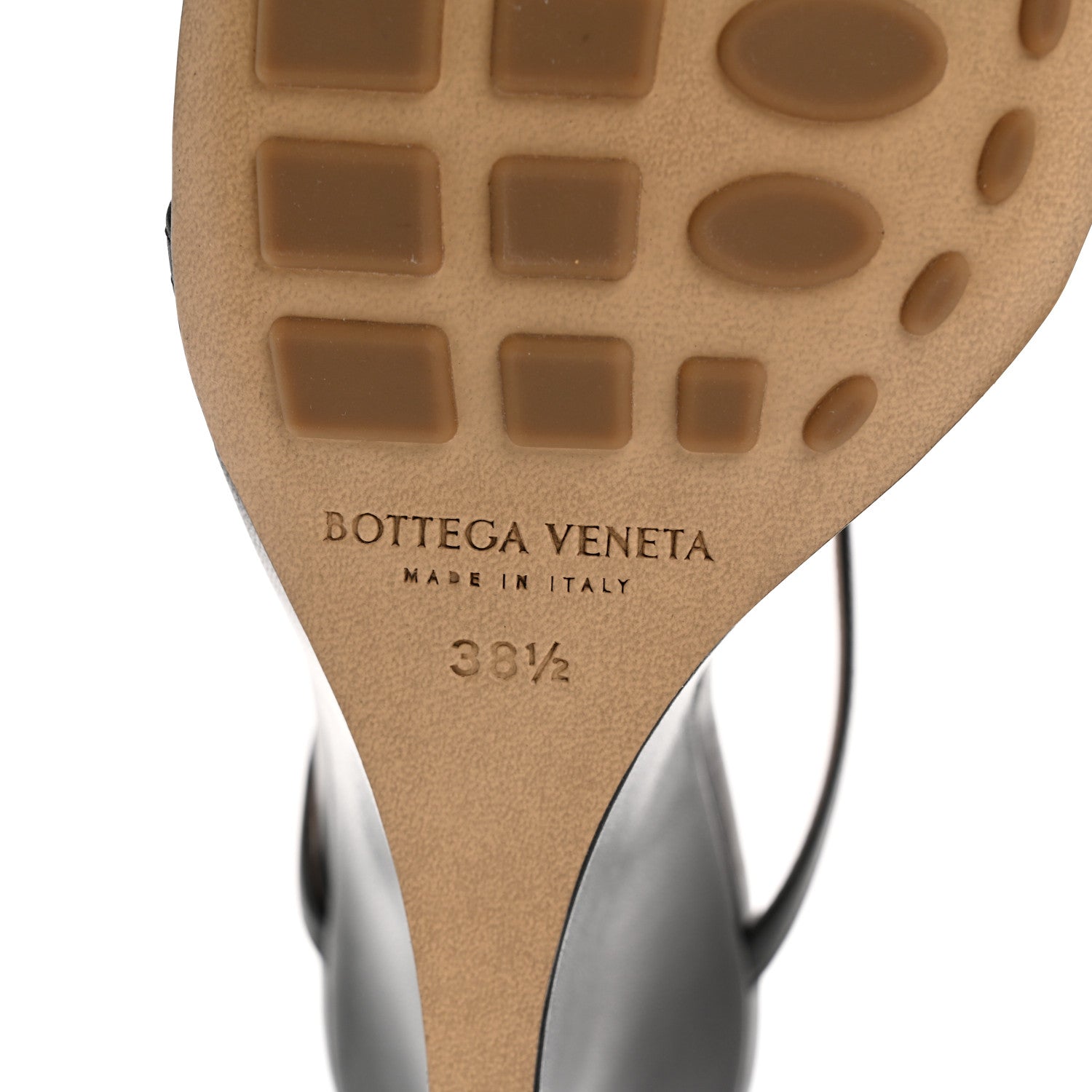 BOTTEGA VENETA LAMBSKIN STRETCH MULE SANDALS BLACK