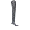 Alexander Wang 65mm Akila Slouch Boot Black - Silver Glitter