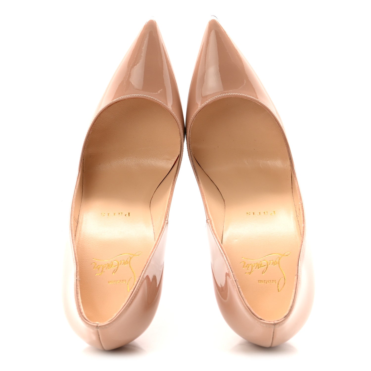 CHRISTIAN LOUBOUTIN PATENT SO KATE PUMP NUDE NUDE