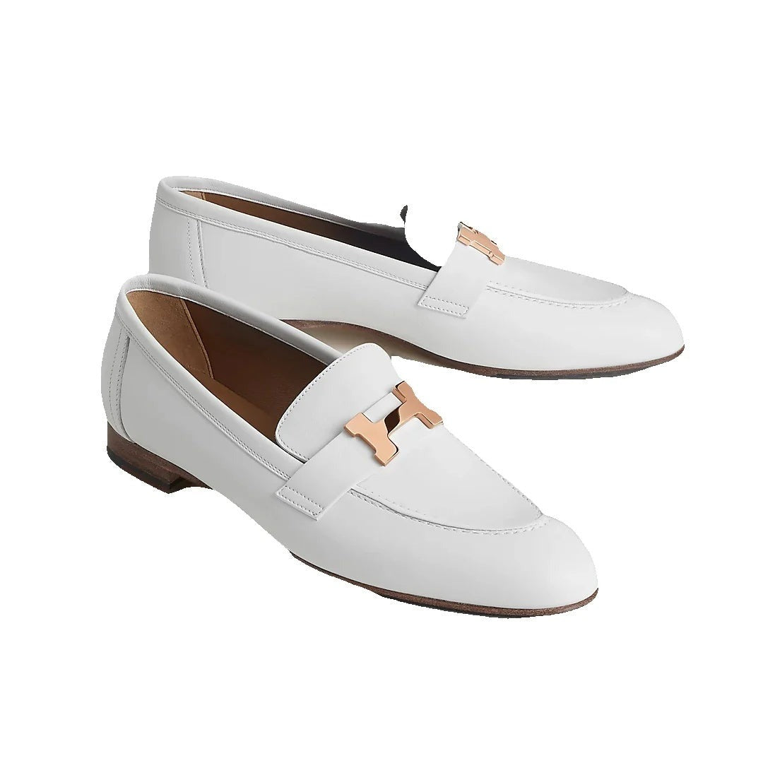 Hermès Paris Loafer Beige - White