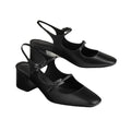 Hermès Majeste 60 Pump - Black (block heel slingback)
