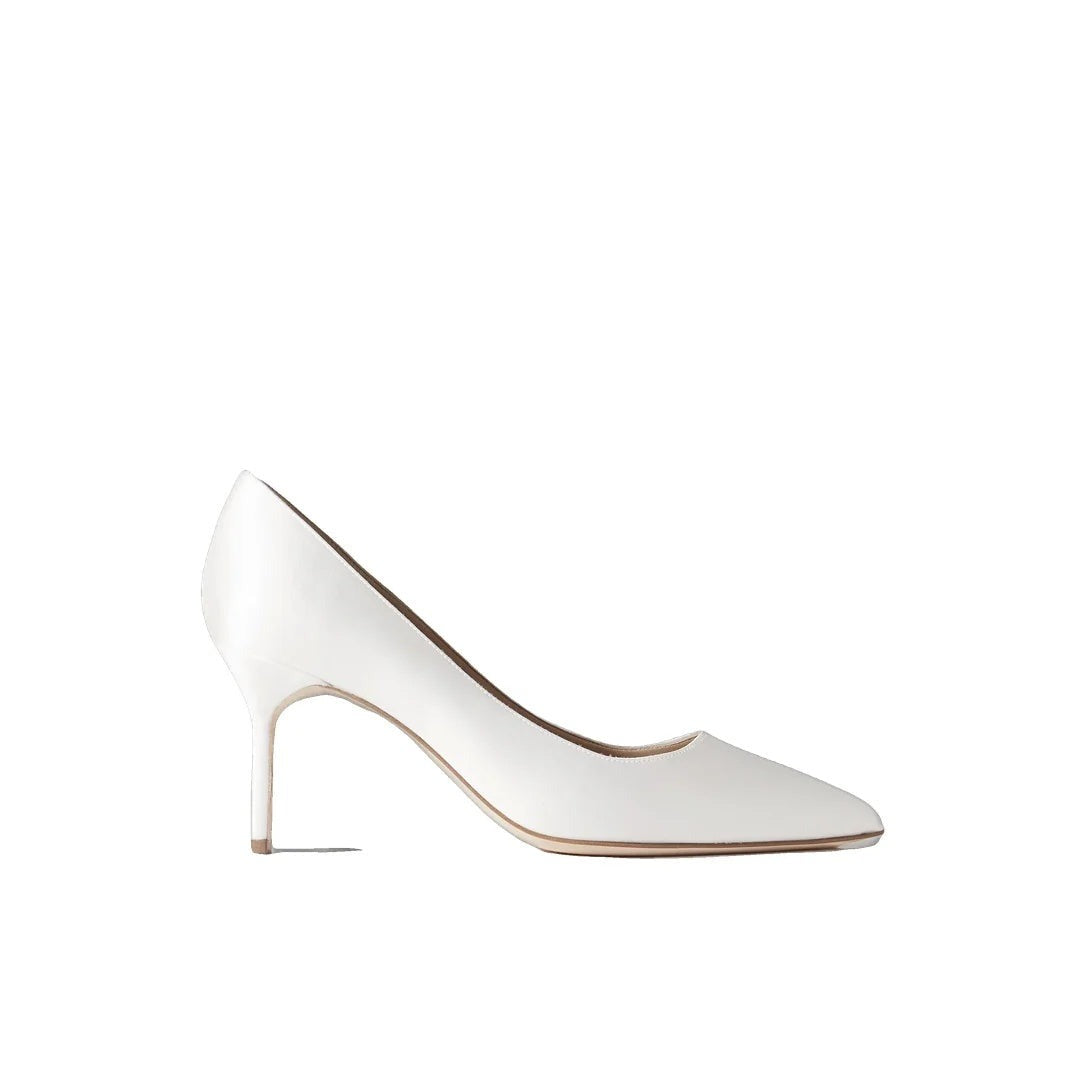 Manolo Blahnik Marteuil 70 Lace Pumps - White