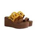 Hermès Ithea 30 Espadrille Beige - Yellow/Brown