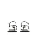 Burberry Ronda 105 Leather Sandals - Black
