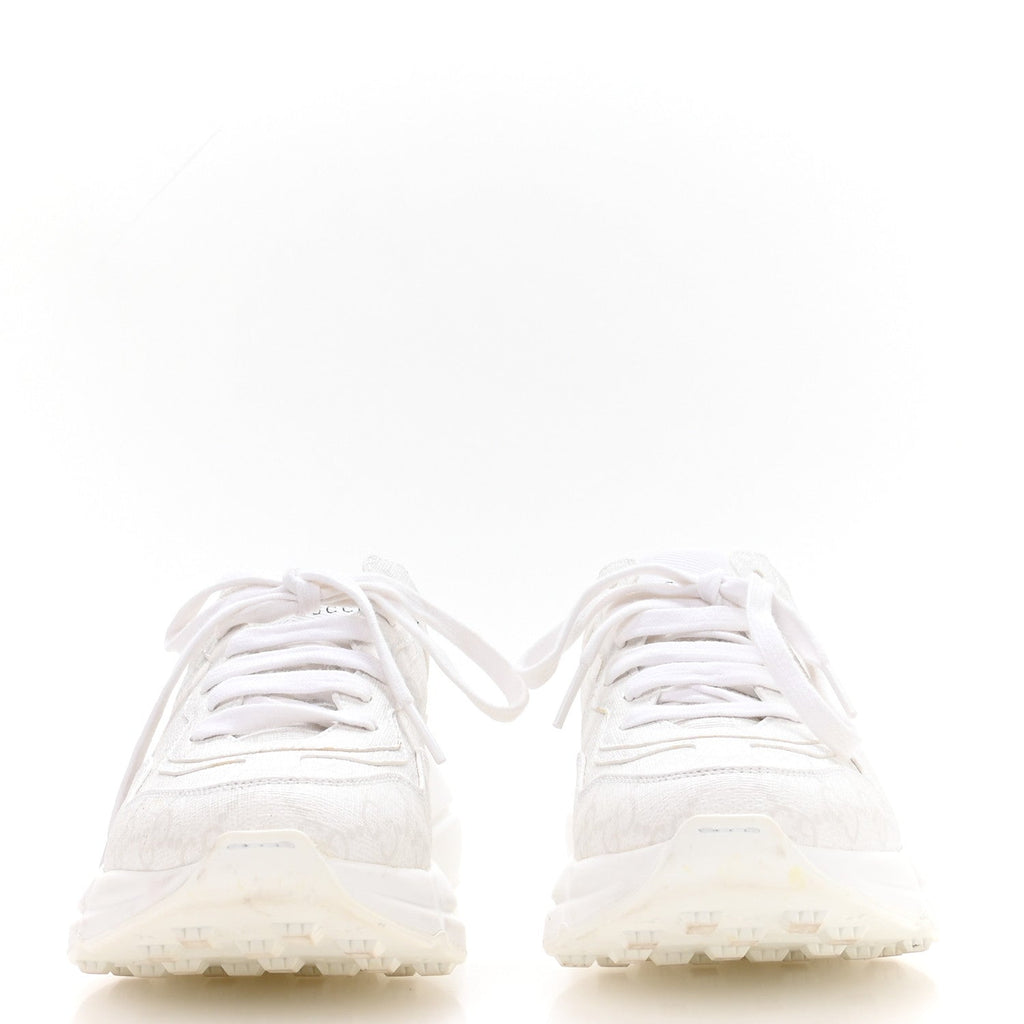 GUCCI GG SUPREME MONOGRAM RHYTON SNEAKERS WHITE