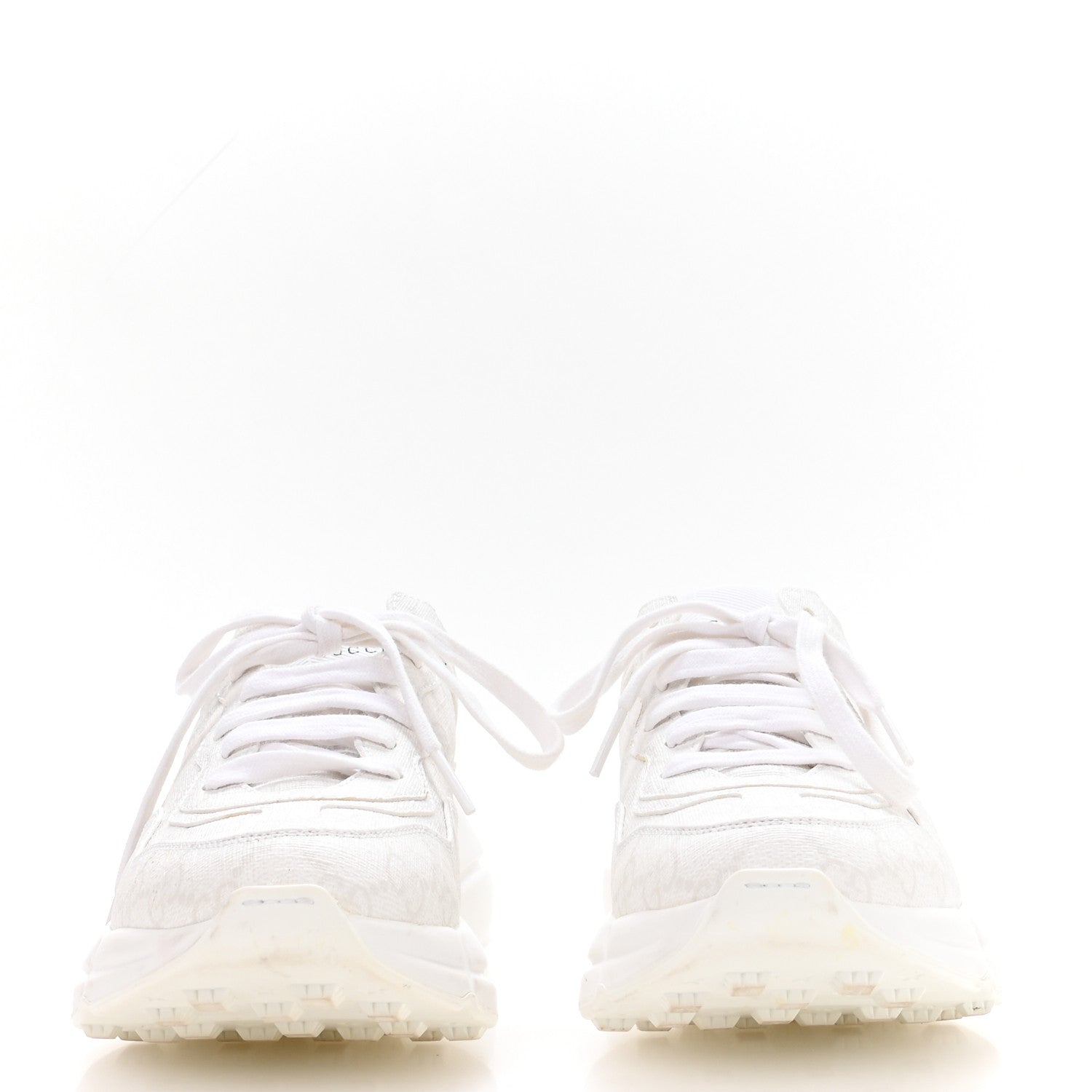 GUCCI GG SUPREME MONOGRAM RHYTON SNEAKERS WHITE