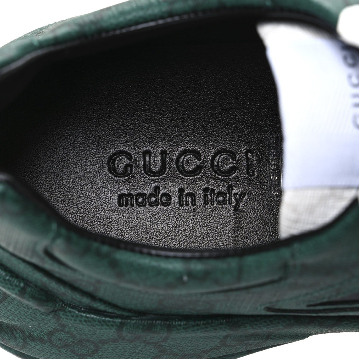 GUCCI GG SUPREME MONOGRAM RHYTON SNEAKERS BLACK & GREY