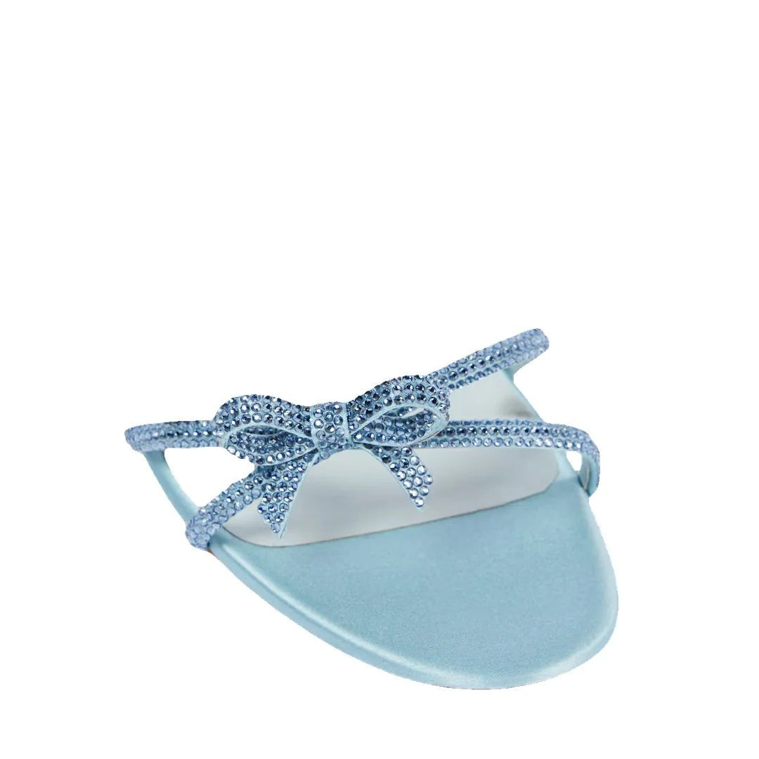 René Caovilla Caterina Blush Mule 80 - Blue