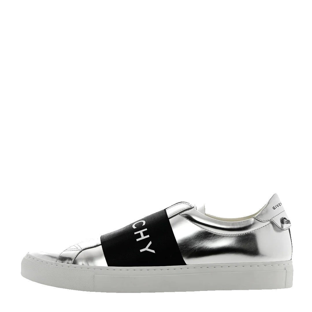 Givenchy Calfskin Mink Fur Urban Street Sneaker White - Silver/Black