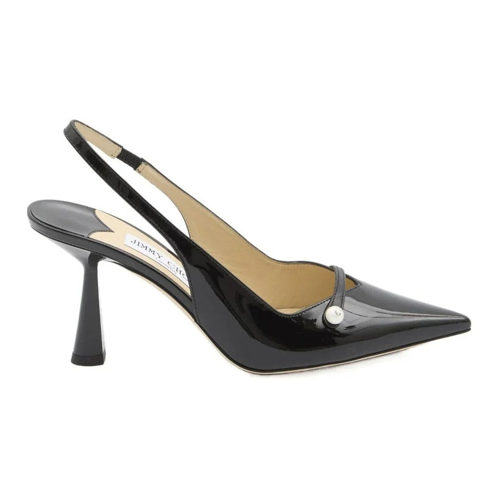 Jimmy Choo 85mm Amita Sling-Back Pumps - Black