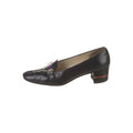 Gucci Sylvie Web Mid Heel Slingback Pumps - Black (different model - loafer pump)