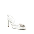 René Caovilla Jinny Slingback - White