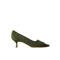 Manolo Blahnik Maysale 50 Bi-Color Pumps - Green