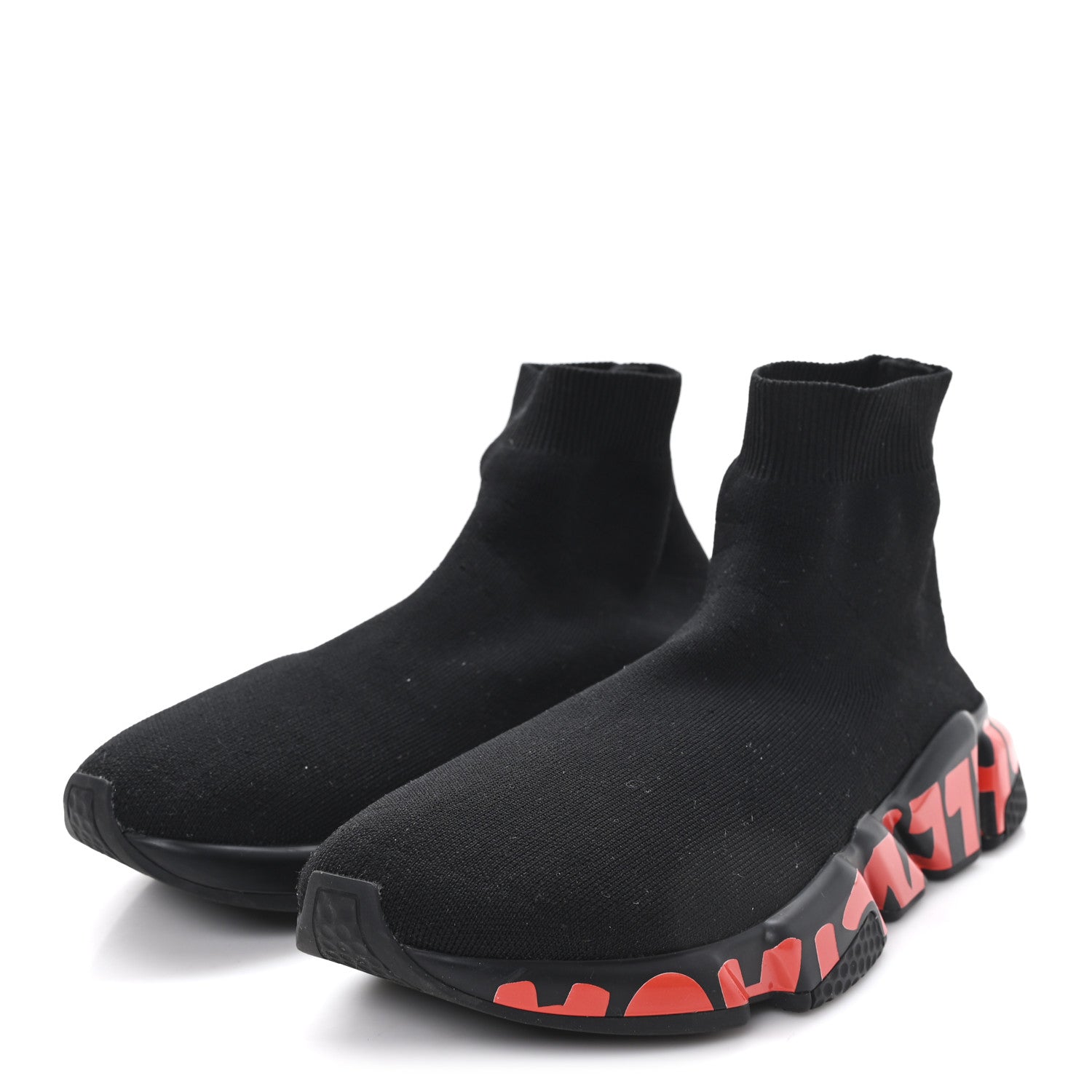 BALENCIAGA SPEED . GRAFFITI SNEAKERS BLACK