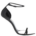 Saint Laurent Opyum 110 Patent Sandal - Black with Gold Heel