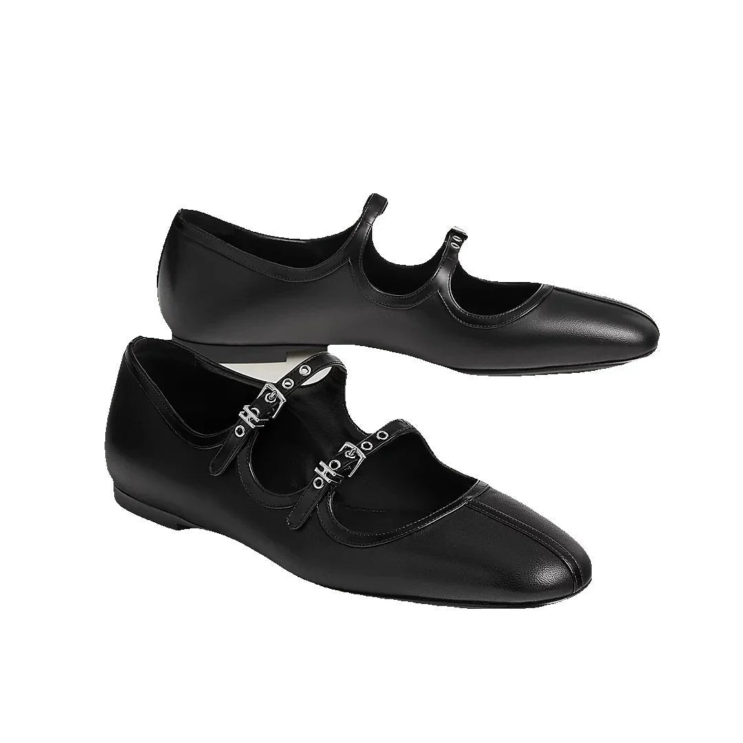 Hermès Lilia Ballet Flat - Black (double strap, different model)