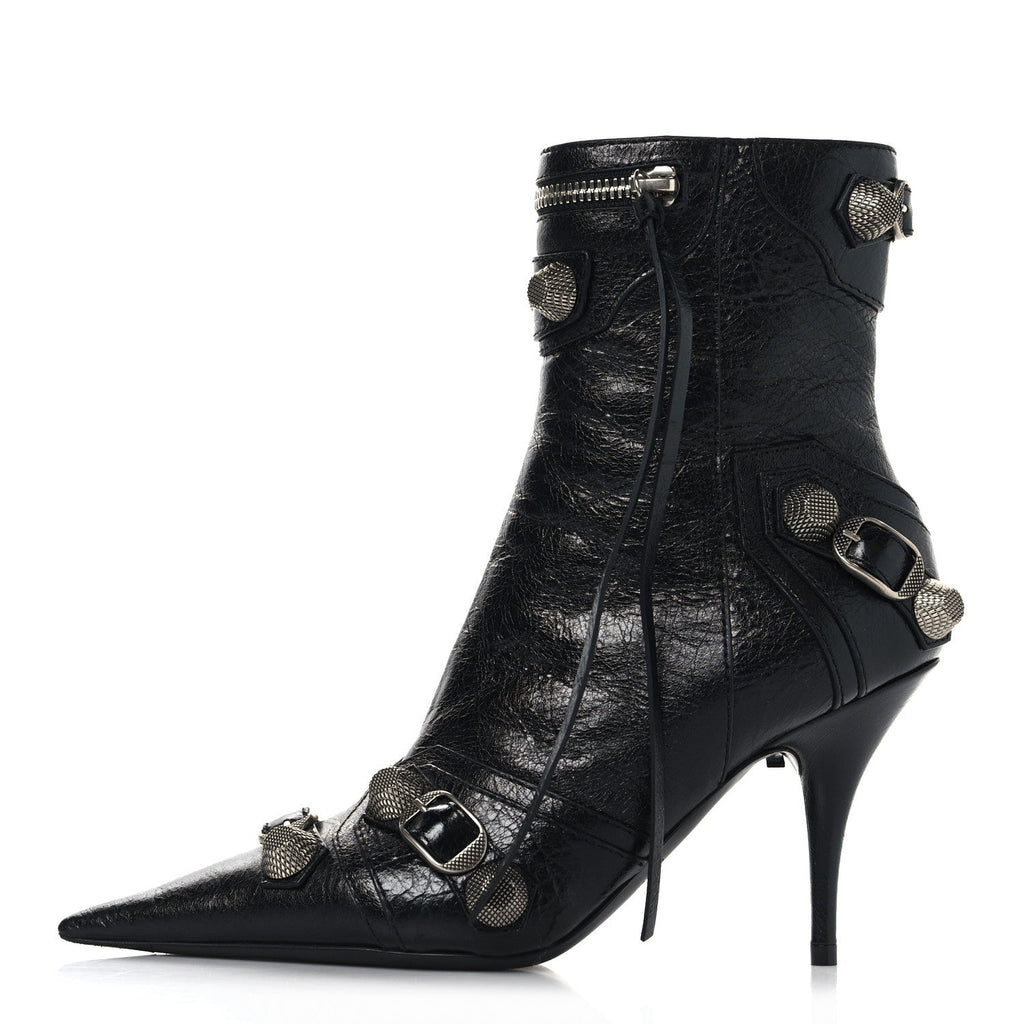 BALENCIAGA CAGOLE ARENA ANKLE BOOTS BLACK