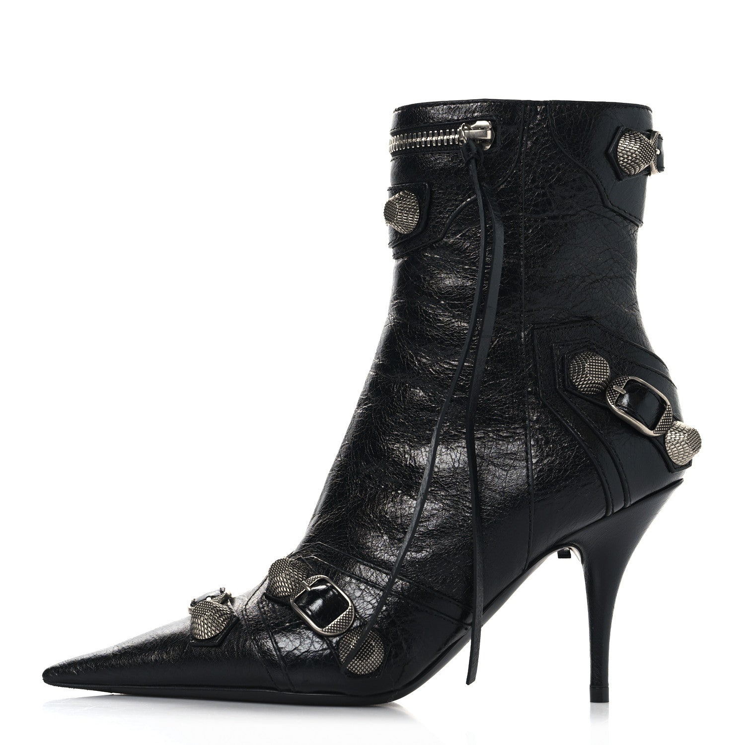 BALENCIAGA CAGOLE ARENA ANKLE BOOTS BLACK