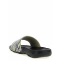Burberry Dive Embossed Slide Sandals - White/Blue
