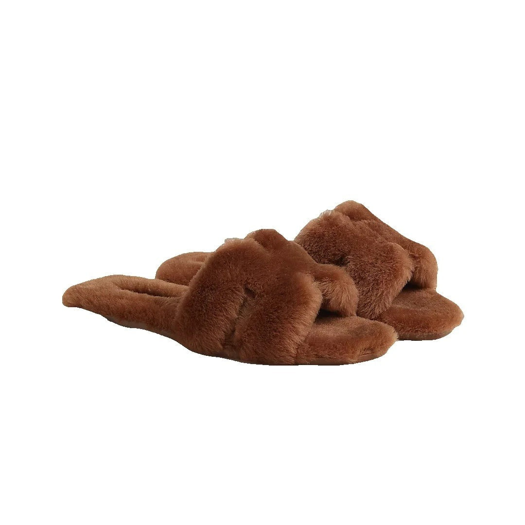 Hermès Oran Sandal - Brown Fur