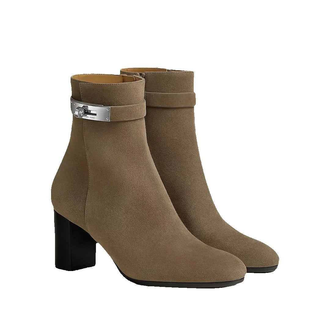 Hermès Saint Germain Ankle Boot Beige - Beige/Taupe Suede