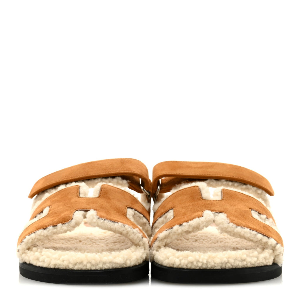 HERMES CHYPRE SANDALS NATUREL