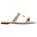 Valentino Garavani Marie a Velvet Slide Sandal 105mm Rosso - Nude/Beige (Rockstud)