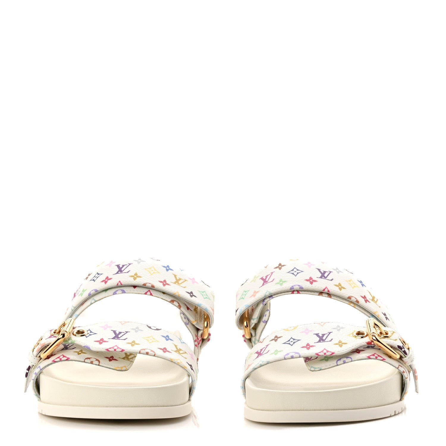 LOUIS VUITTON LV X TM MONOGRAM MULTICOLOR BOM DIA COMFORT MULE WHITE