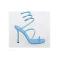 René Caovilla Braid Cleo Ivory Sandal 105 - Blue