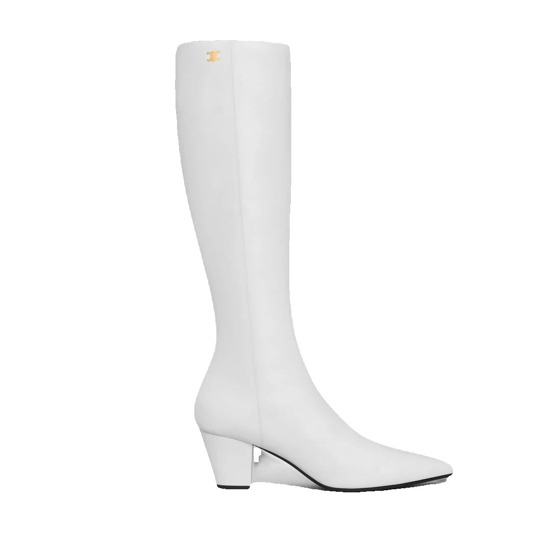 Celine Triumph High Boot 50 - White