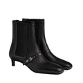 Hermès Lisa 55 Ankle Boot - Black Chelsea kitten heel