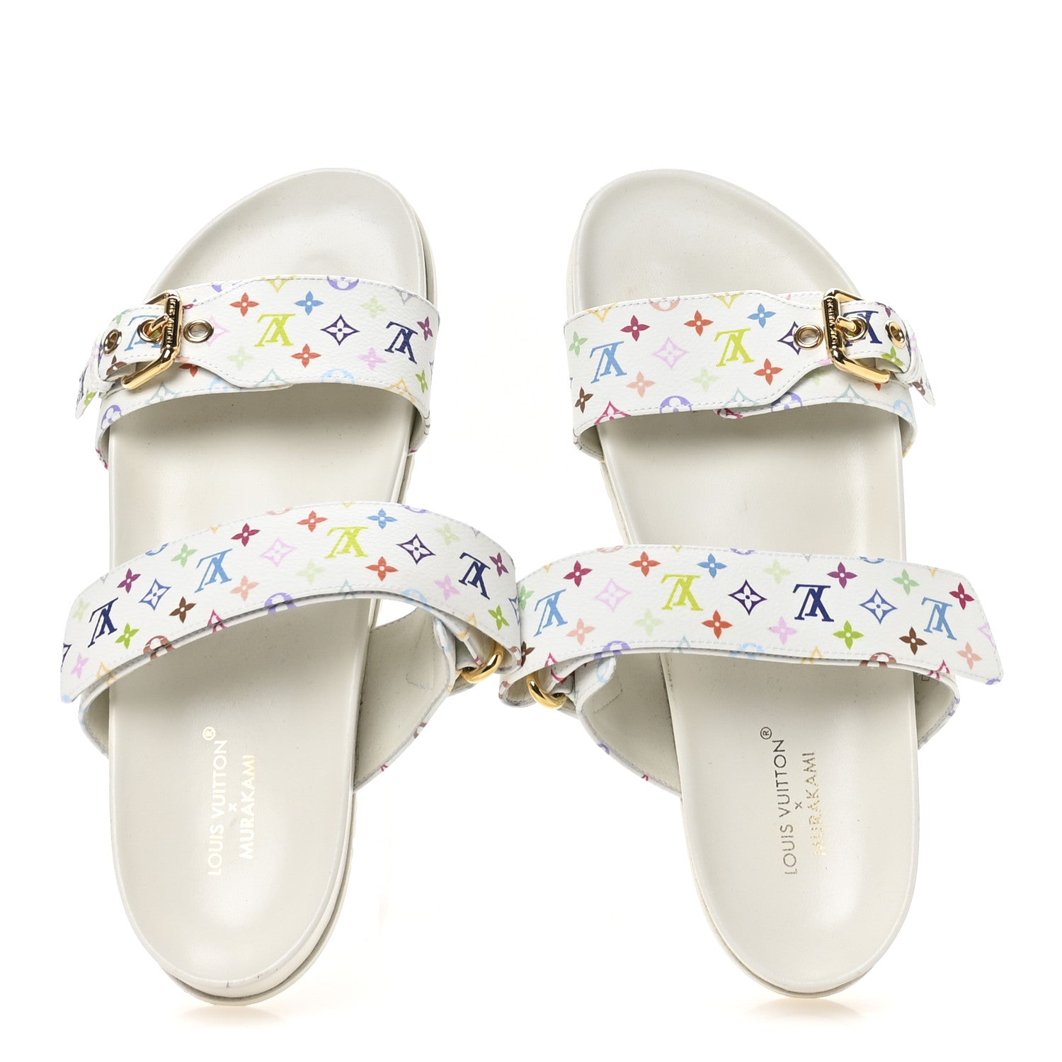 LOUIS VUITTON LV X TM MONOGRAM MULTICOLOR BOM DIA COMFORT MULE WHITE