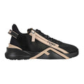 Fendi Flow Colorblock Suede Runner Sneakers - Black/Beige