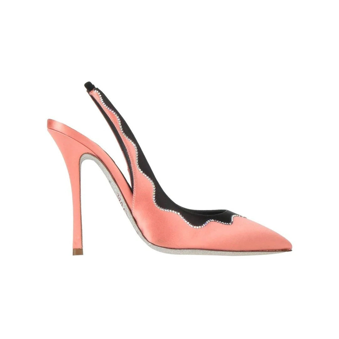René Caovilla Ivory Pumps Textile Fibers PVC - Coral Pink
