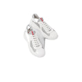 Prada Patent-Leather And Technical-Fabric America's Cup Sneakers - White