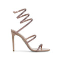 René Caovilla Eden Nude Sandal 80 - Pink/Mauve